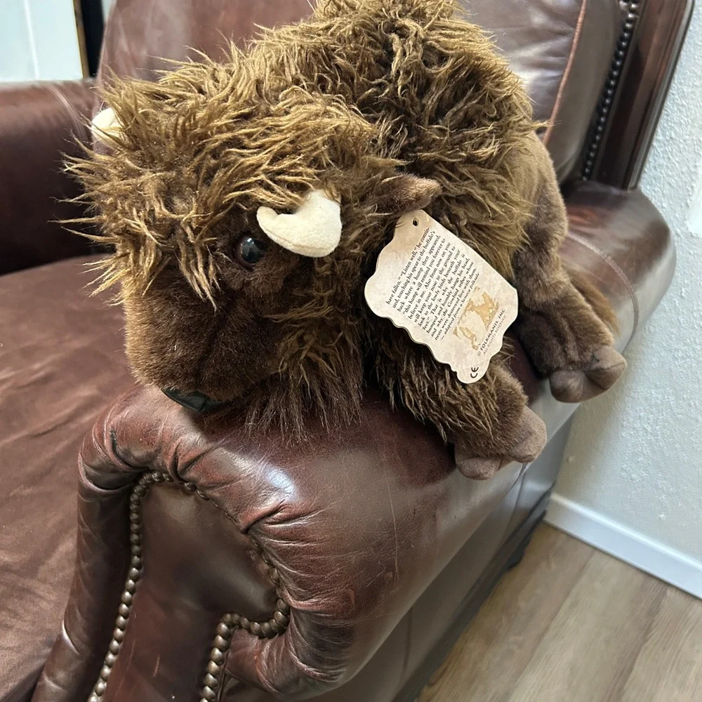 Retired Buffalo Bison Folktails Puppet by Folkmanis Inc